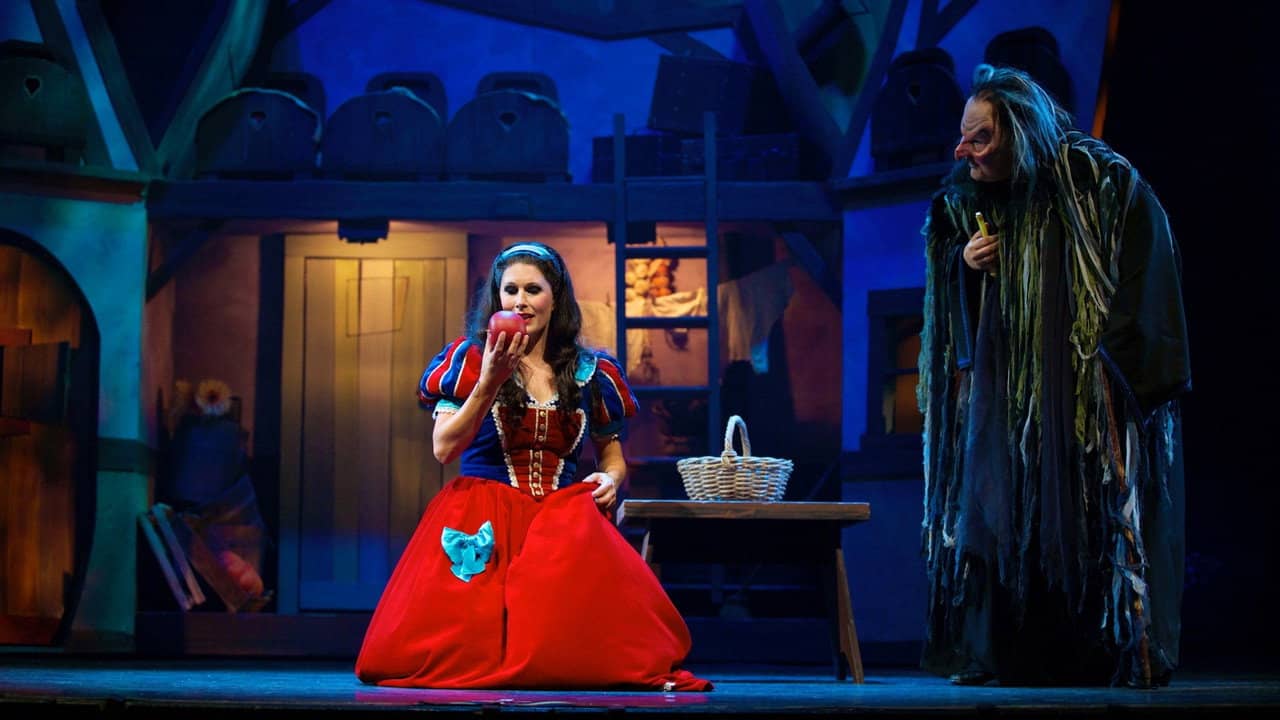 Snow White The Musical backdrop
