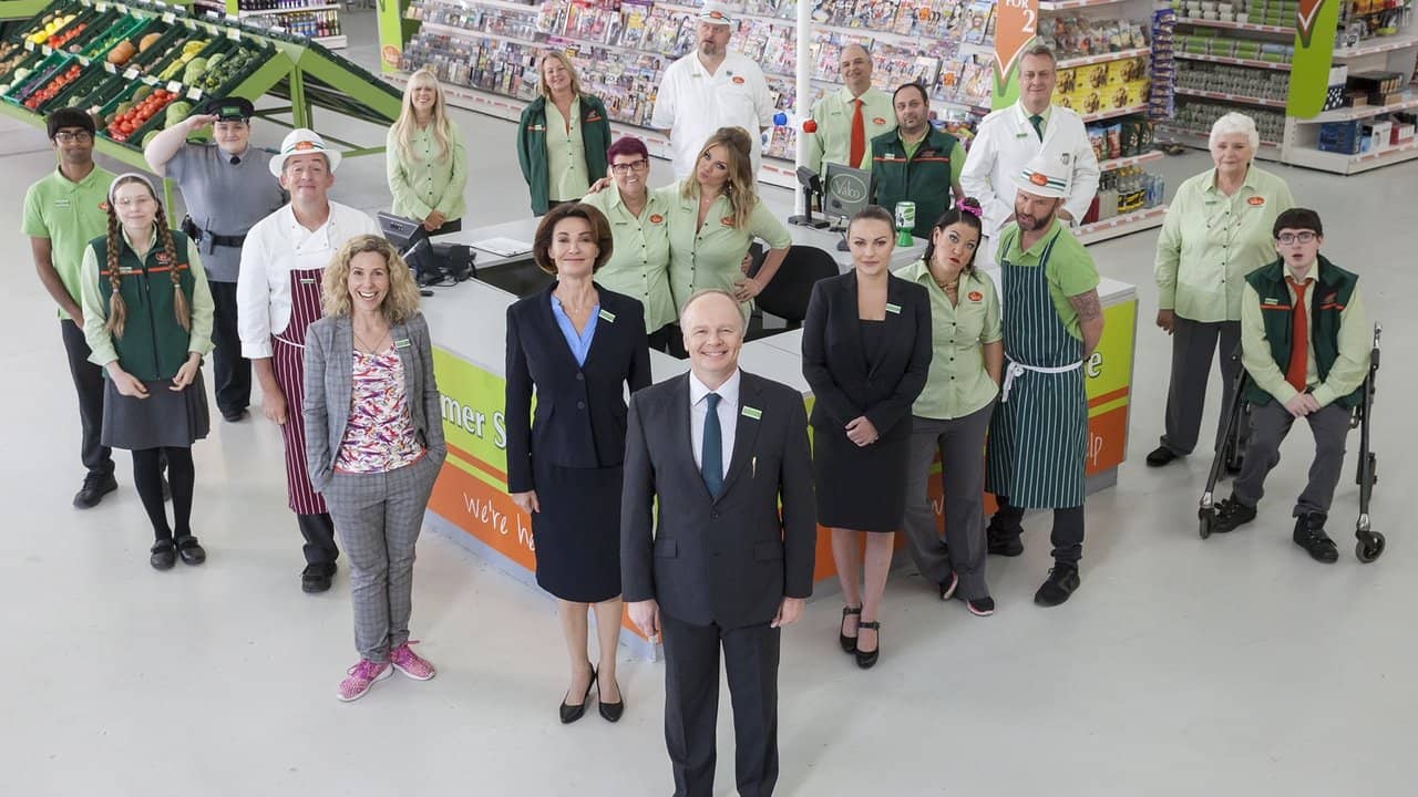 Trollied backdrop