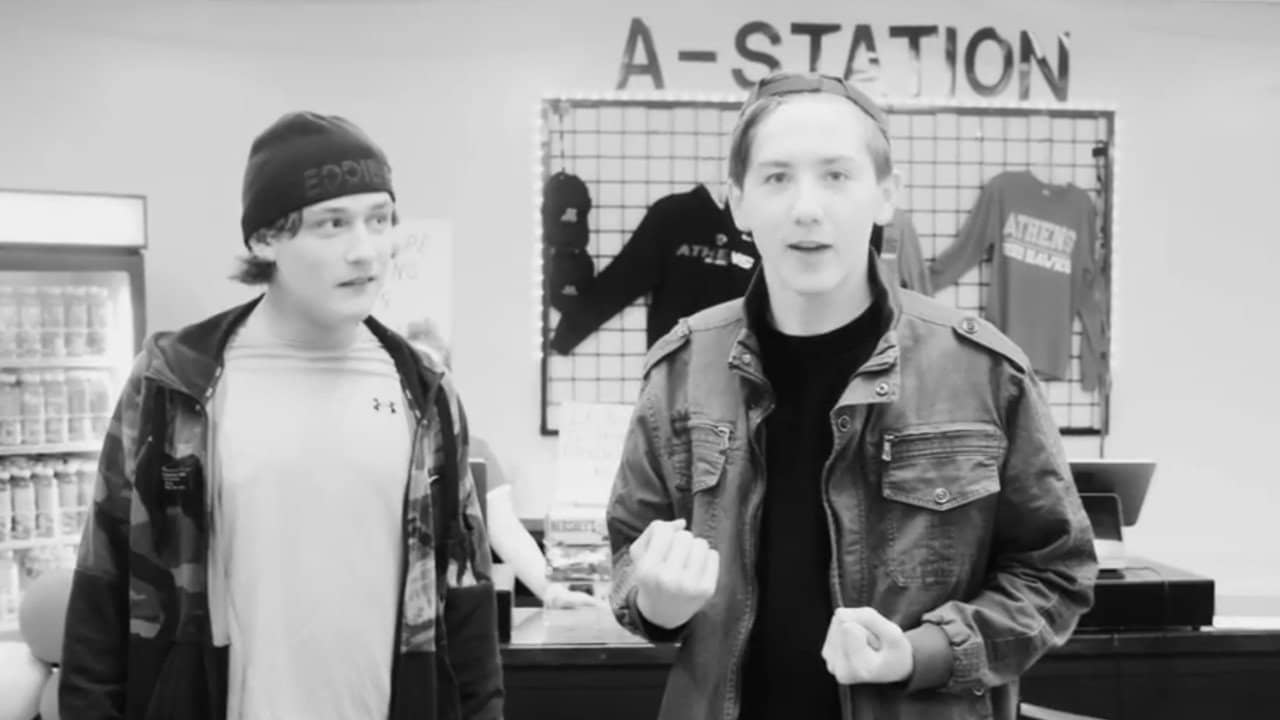 A-Station Clerks backdrop