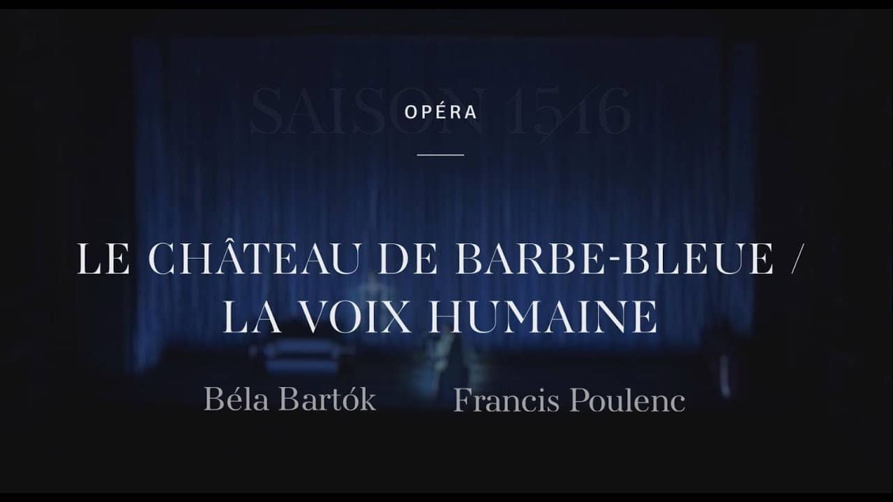 Poulenc's  The Human Voice / Bartók's Bluebeard's Castle backdrop