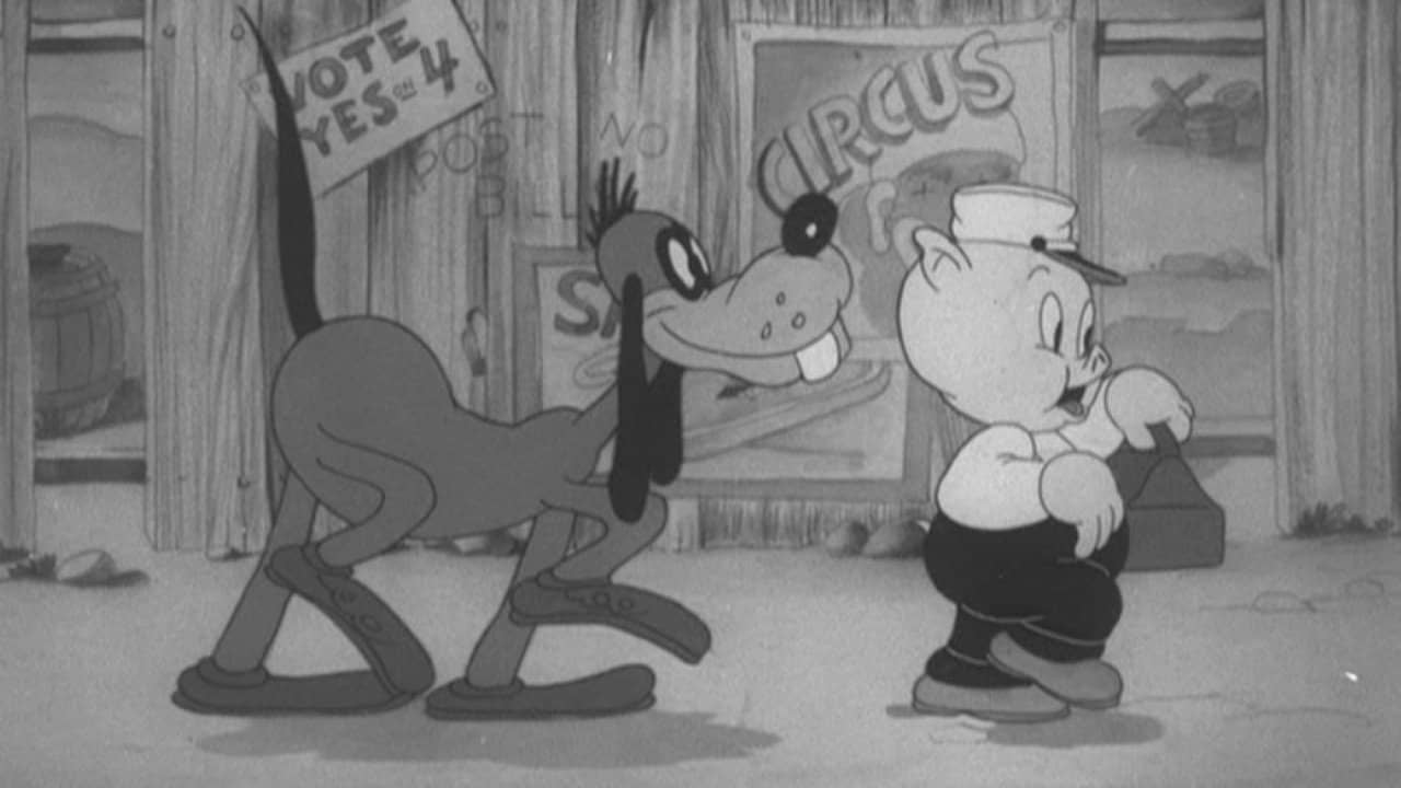 Porky's Tire Trouble backdrop