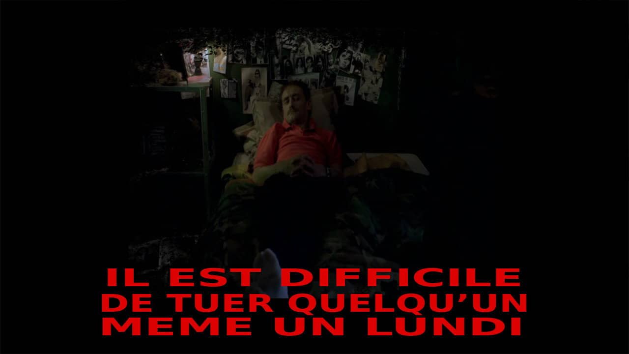 It's Hard Killing Someone Even on a Monday backdrop