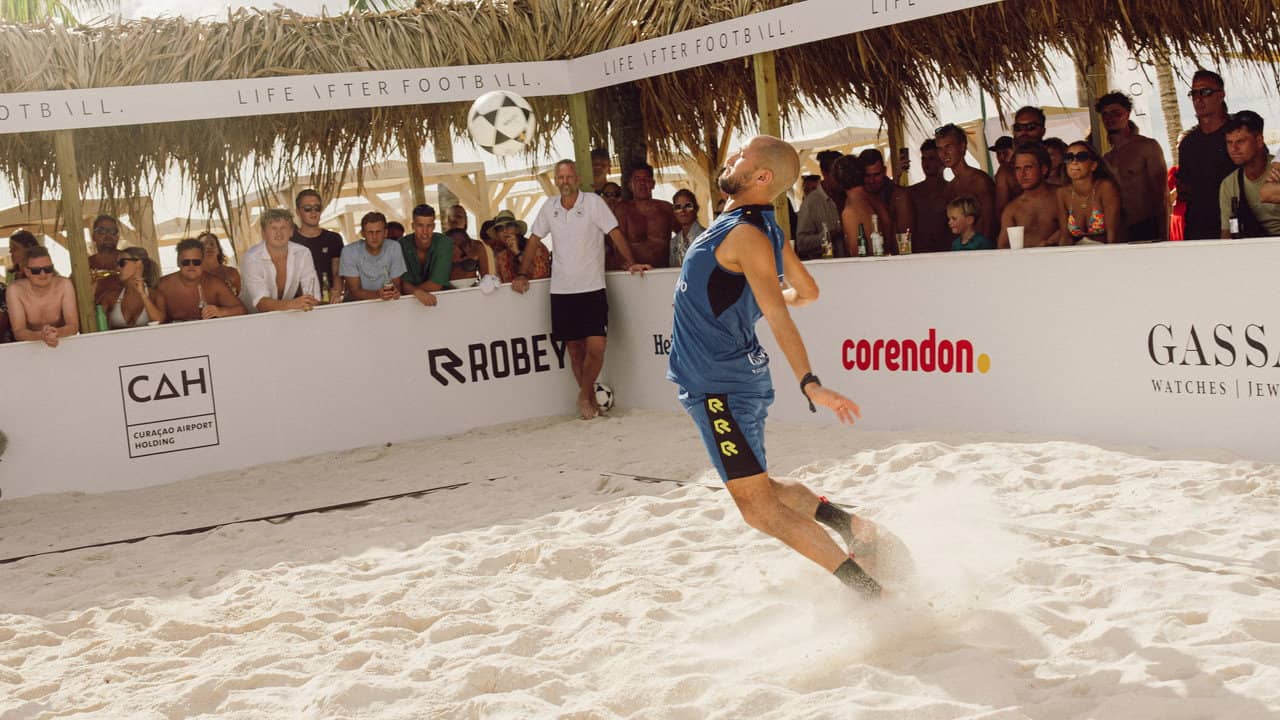 Life After Football :  Footvolley 2025 Curaçao backdrop
