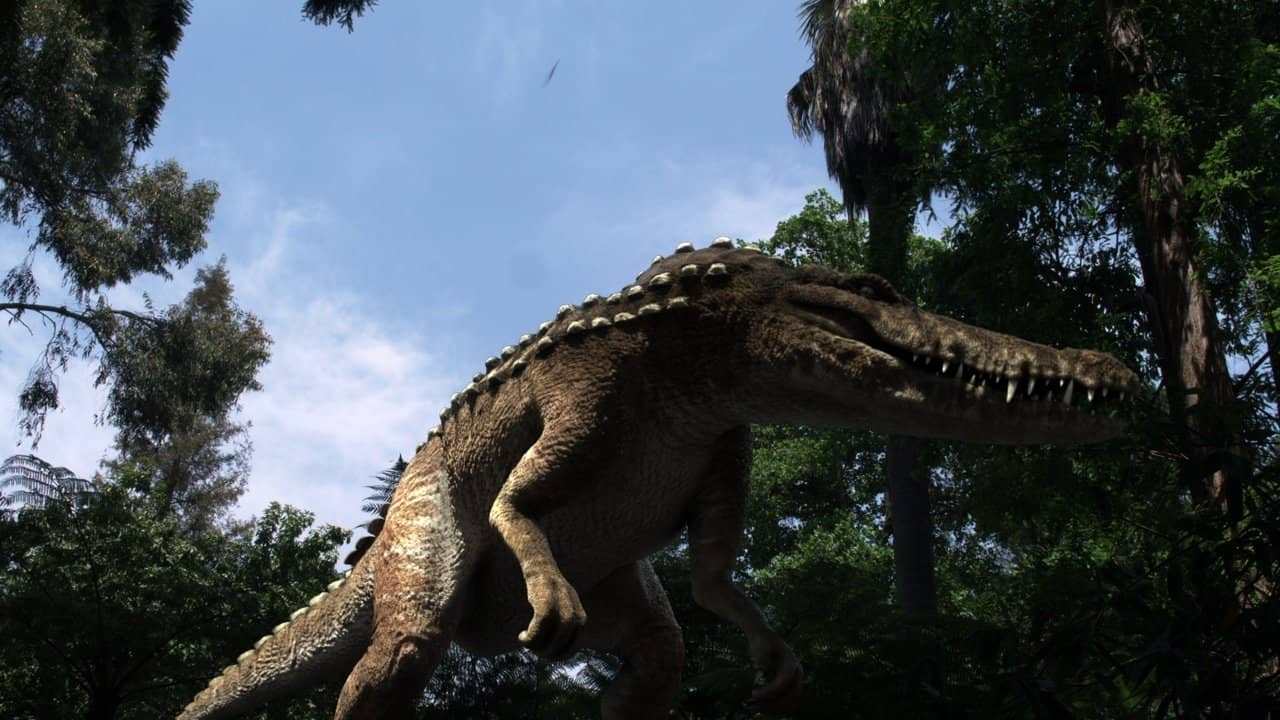 Dinocroc backdrop