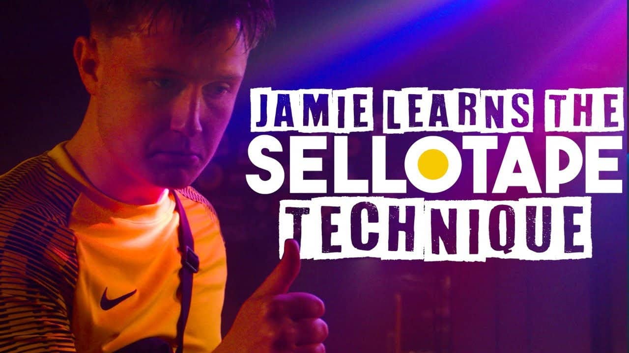Jamie Learns the Sellotape Technique backdrop