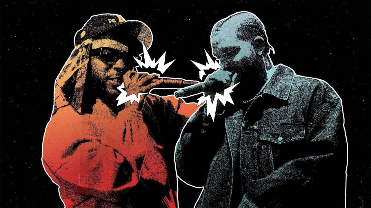 Public Enemies: Kendrick vs Drake backdrop