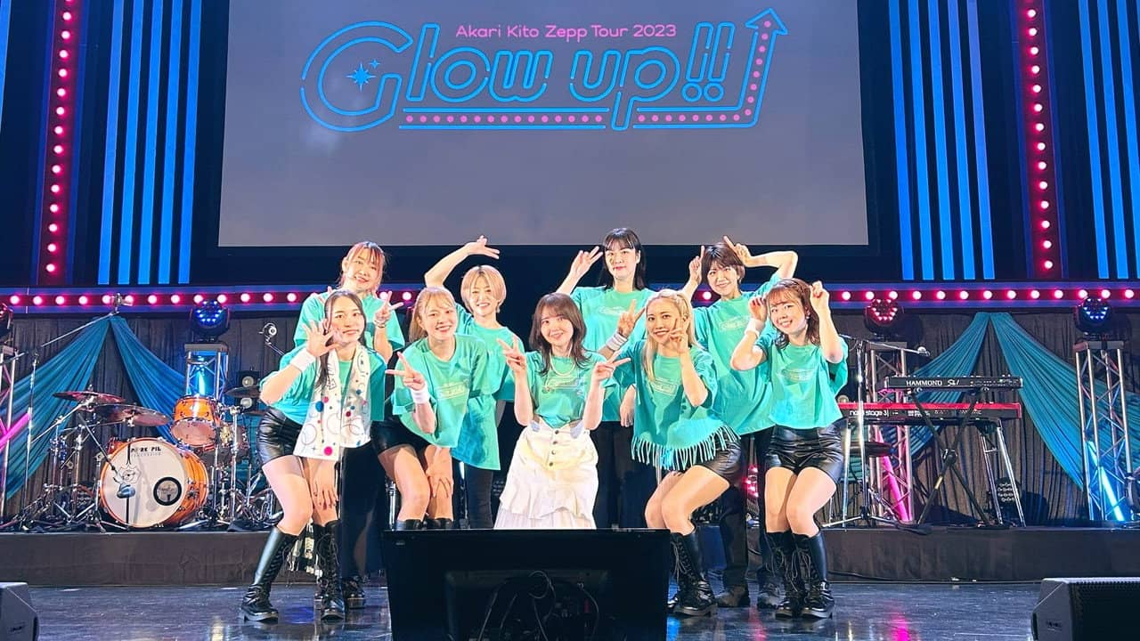 Akari Kito Zepp TOUR 2023 'Glow up!!' backdrop