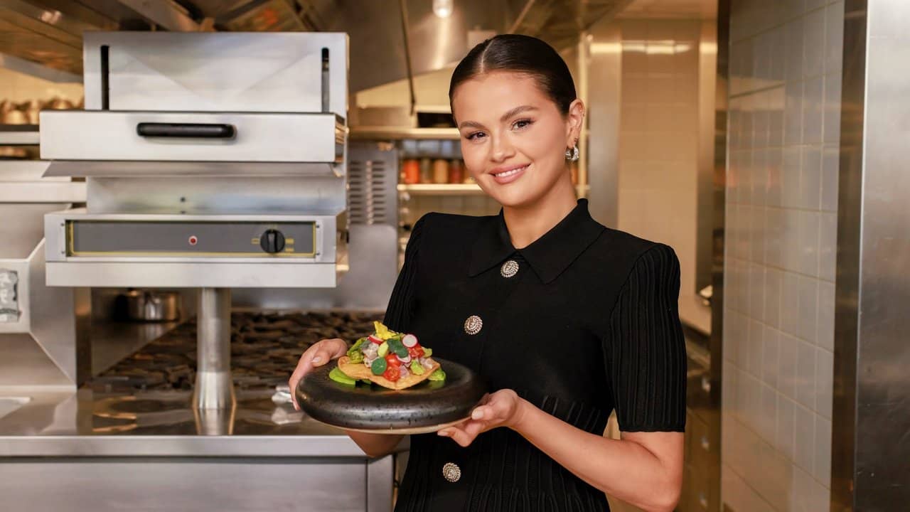Selena + Restaurant backdrop