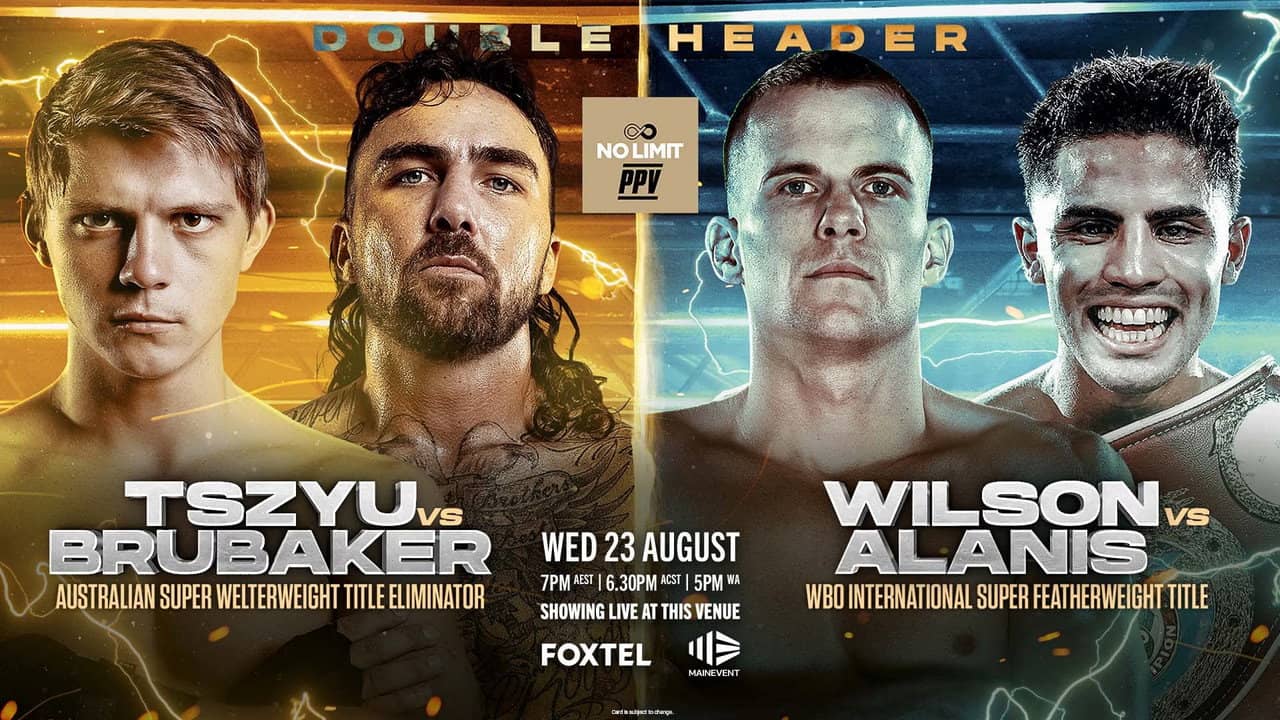 Nikita Tszyu vs. Jack Brubaker backdrop