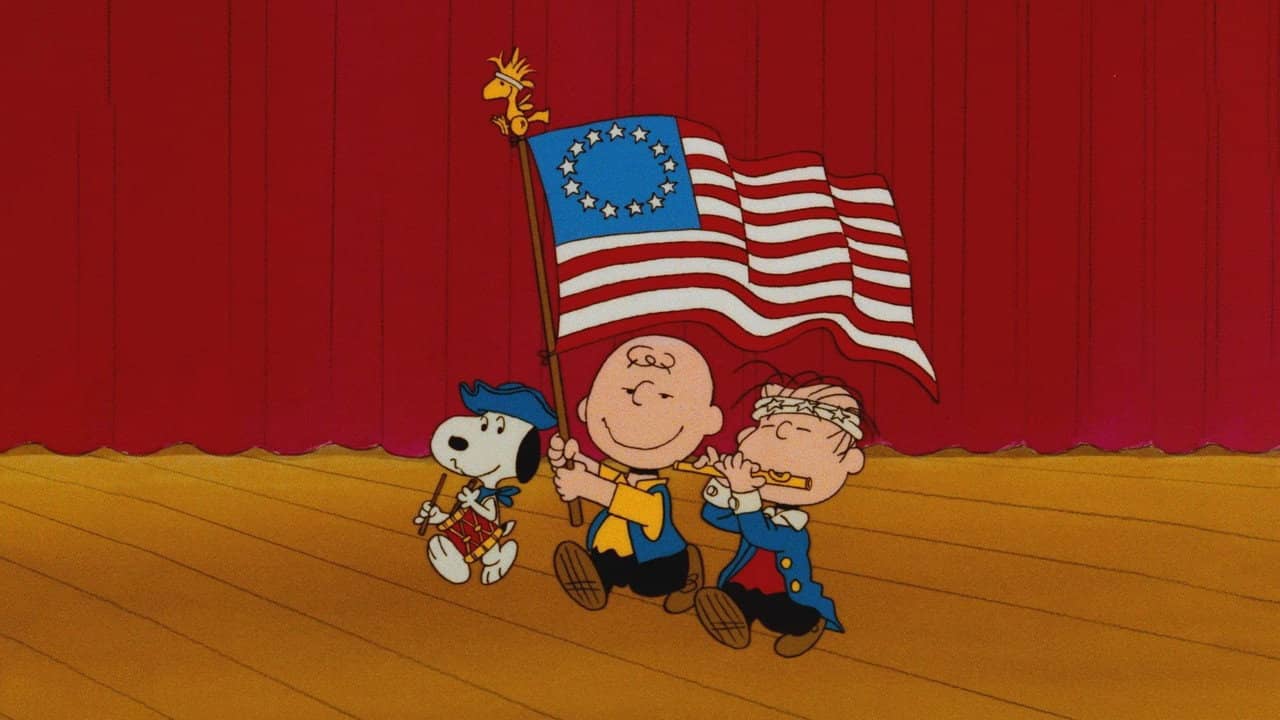 This Is America, Charlie Brown backdrop