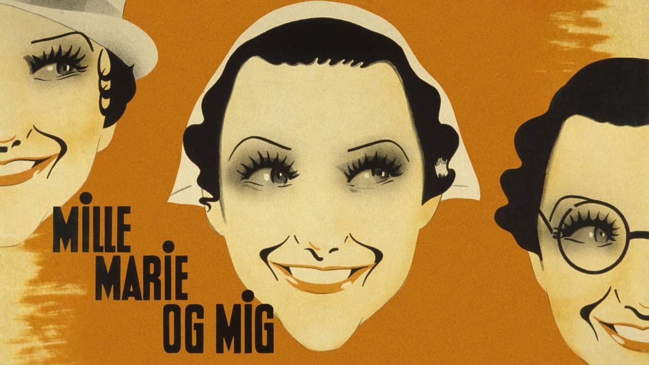 Mille, Marie og mig backdrop
