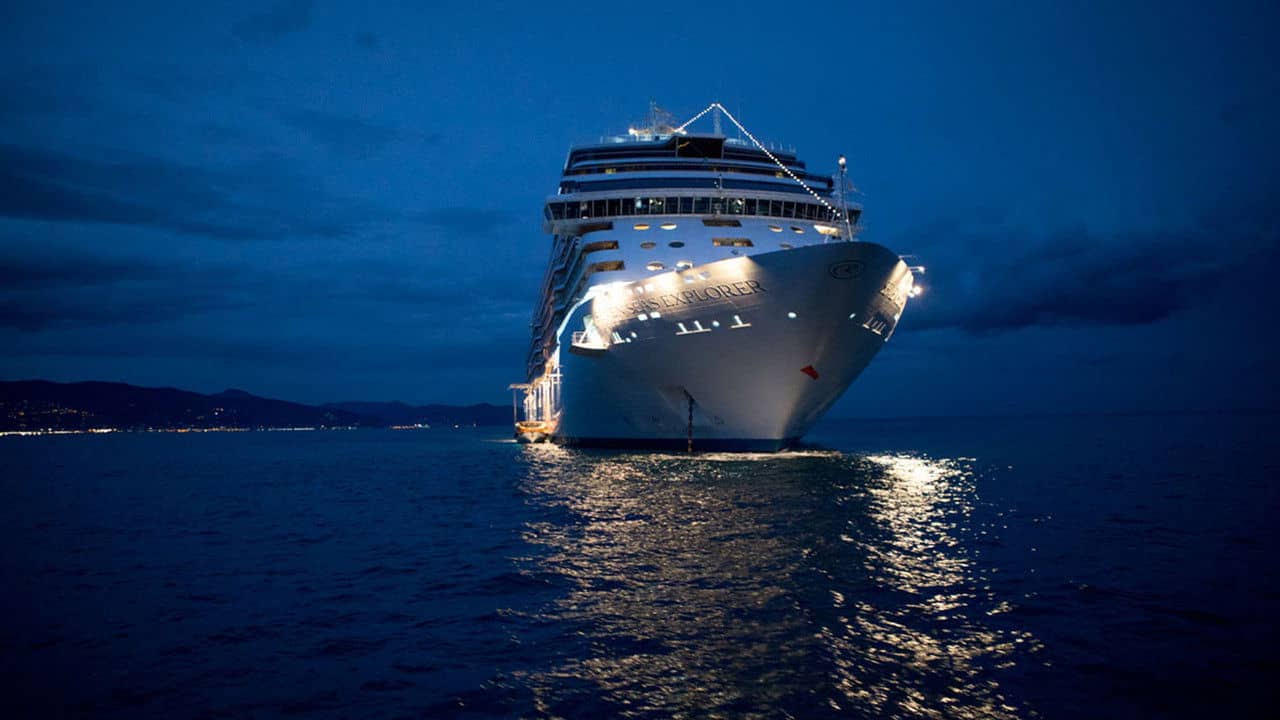 The World's Most Expensive Cruise Ship backdrop