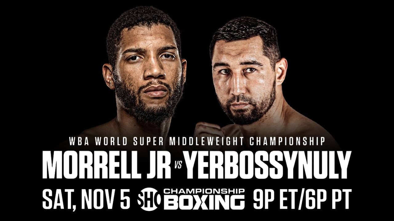 David Morrell Jr. vs. Aidos Yerbossynuly backdrop