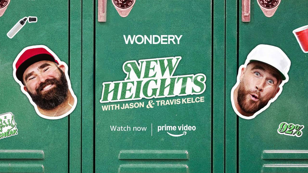 New Heights with Jason & Travis Kelce backdrop