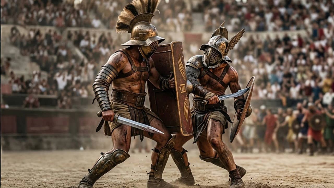 Au coeur de l'arène : la vérité sur les jeux romains backdrop