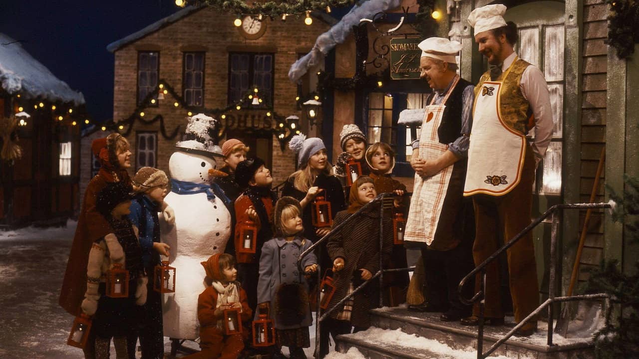 Christmas at Cobbler's Street backdrop