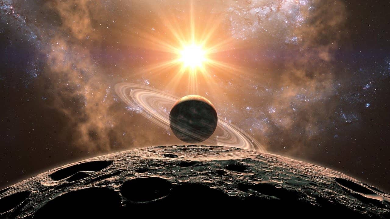 Birth of the Solar System backdrop