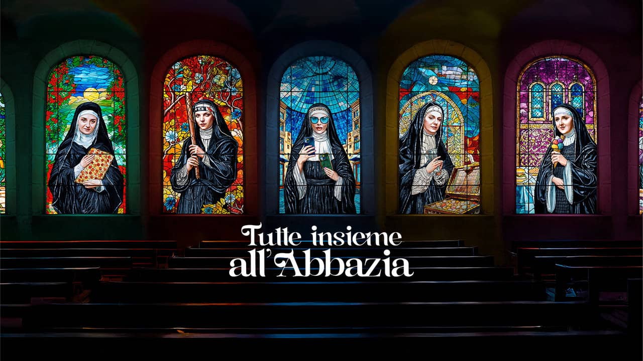 Tutte insieme all'Abbazia backdrop