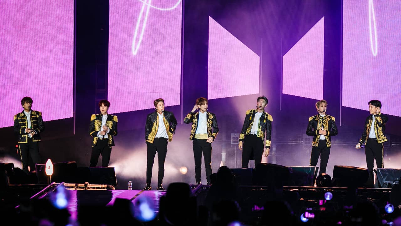 BTS World Tour: Love Yourself in Europe backdrop