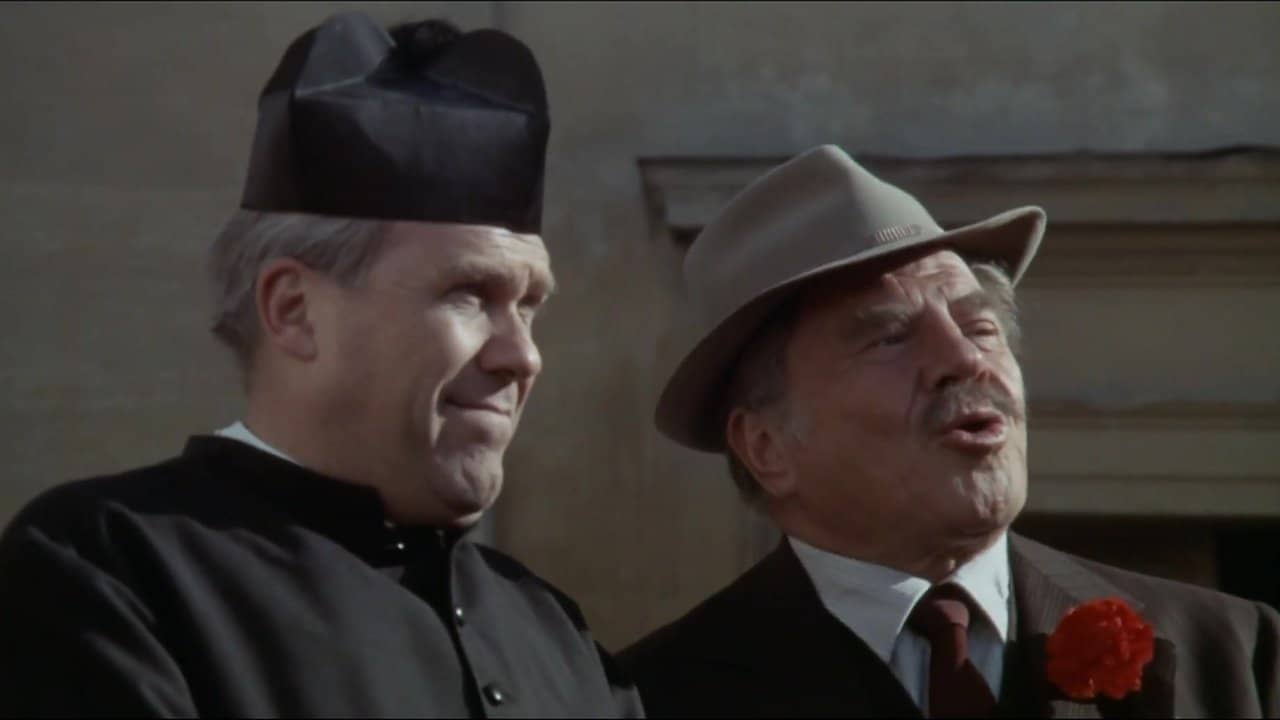 Don Camillo and the Contestants backdrop