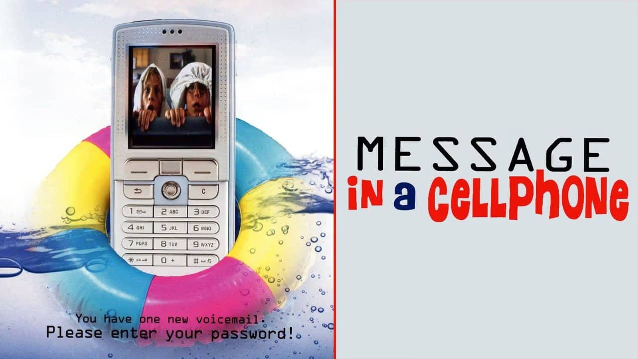 Message in a Cell Phone backdrop