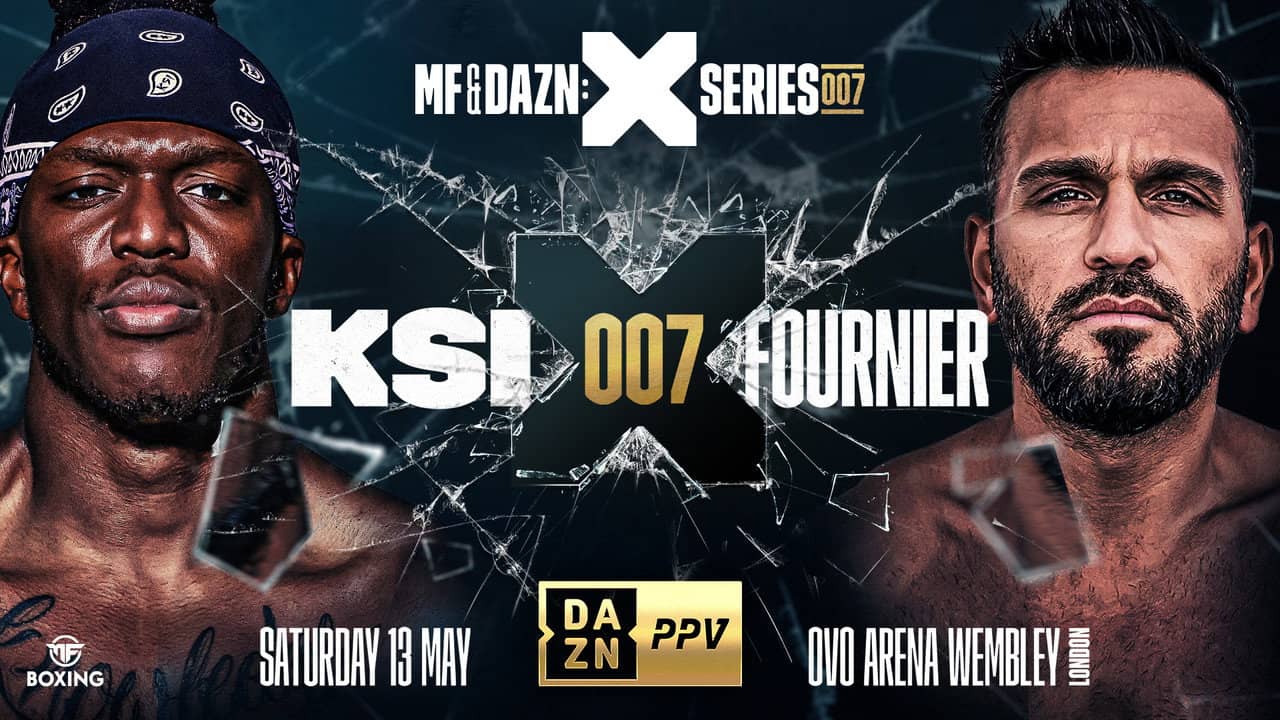 KSI vs. Joe Fournier backdrop
