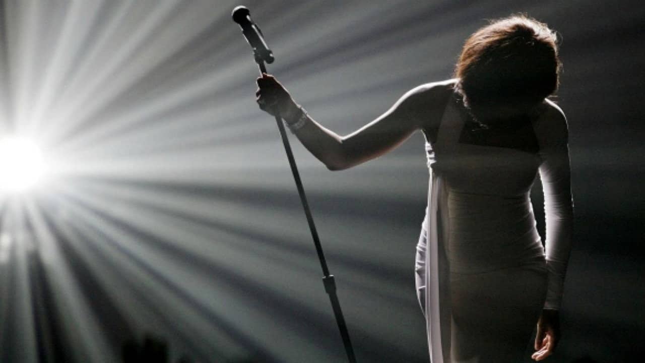 Whitney Houston - The Greatest Love Of All backdrop