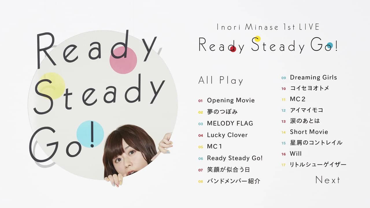 Inori Minase 1st LIVE Ready Steady Go! backdrop