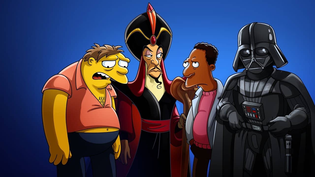 The Simpsons in Plusaversary backdrop