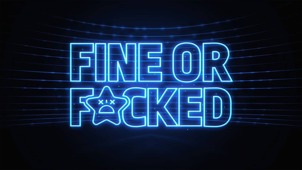 Fine or F*cked backdrop