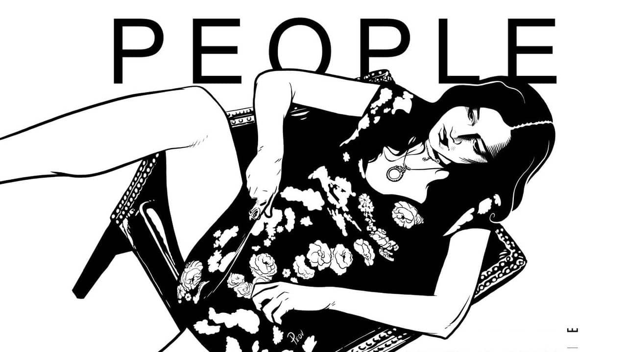 People backdrop
