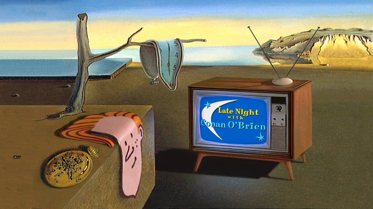Late Night with Conan O'Brien: 10th Anniversary Special backdrop