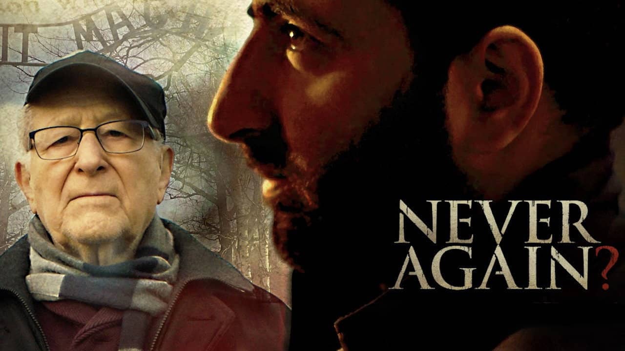 Never Again? backdrop