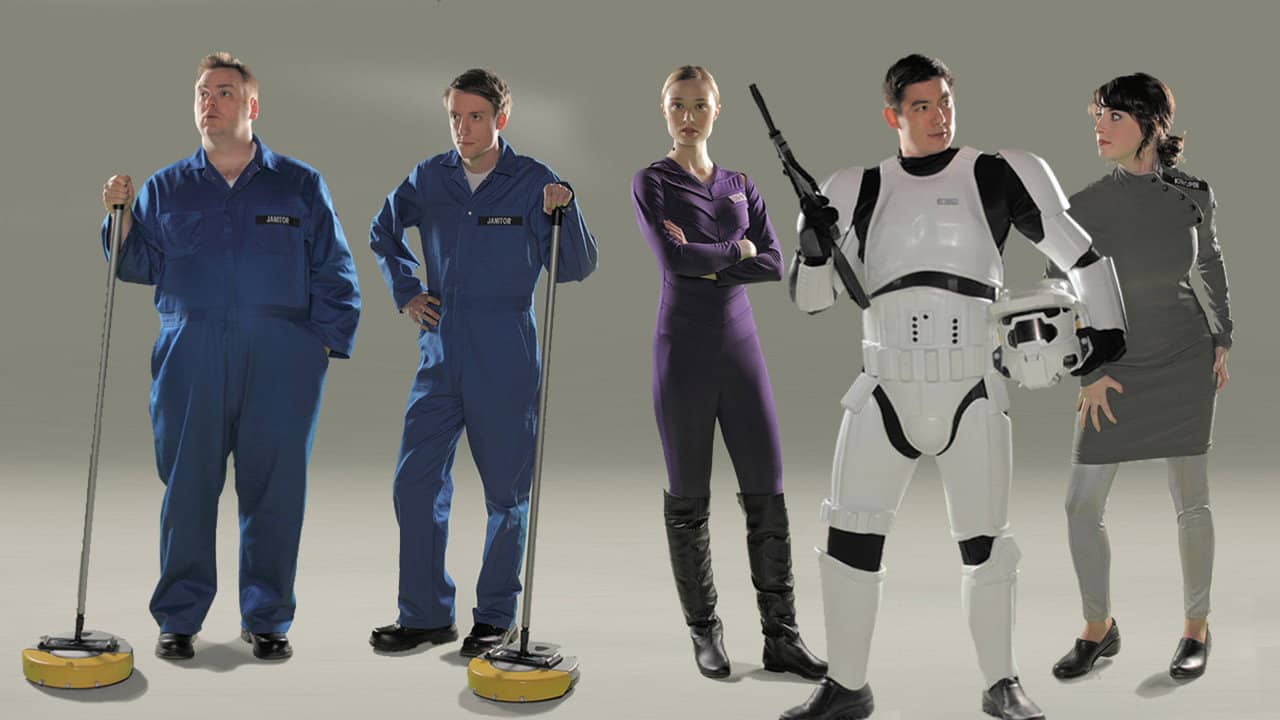 Space Janitors backdrop