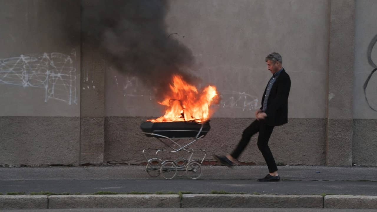 Maurizio Cattelan: Be Right Back backdrop