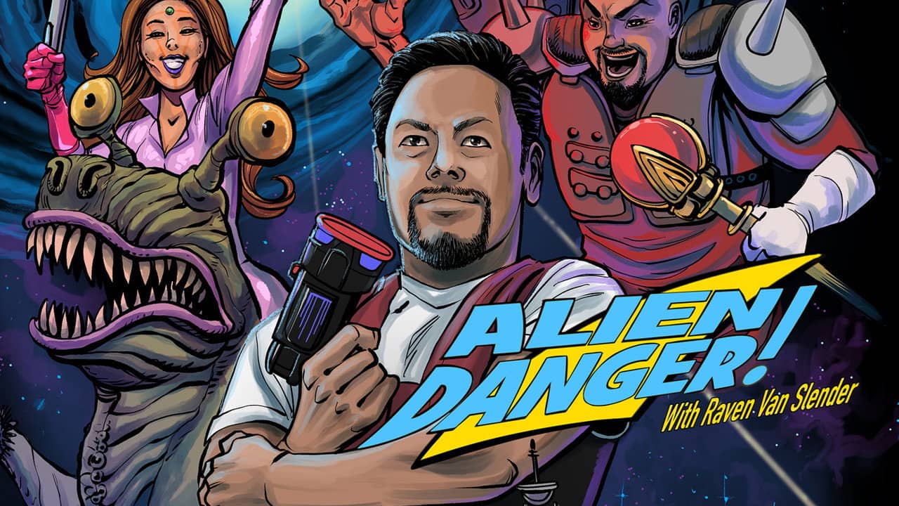 Alien Danger! With Raven Van Slender backdrop