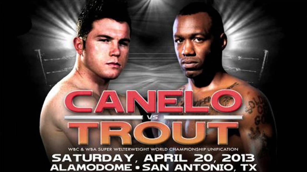 Canelo Alvarez vs. Austin Trout backdrop