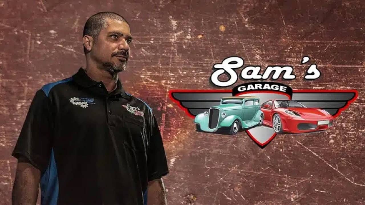 Sam's Garage backdrop