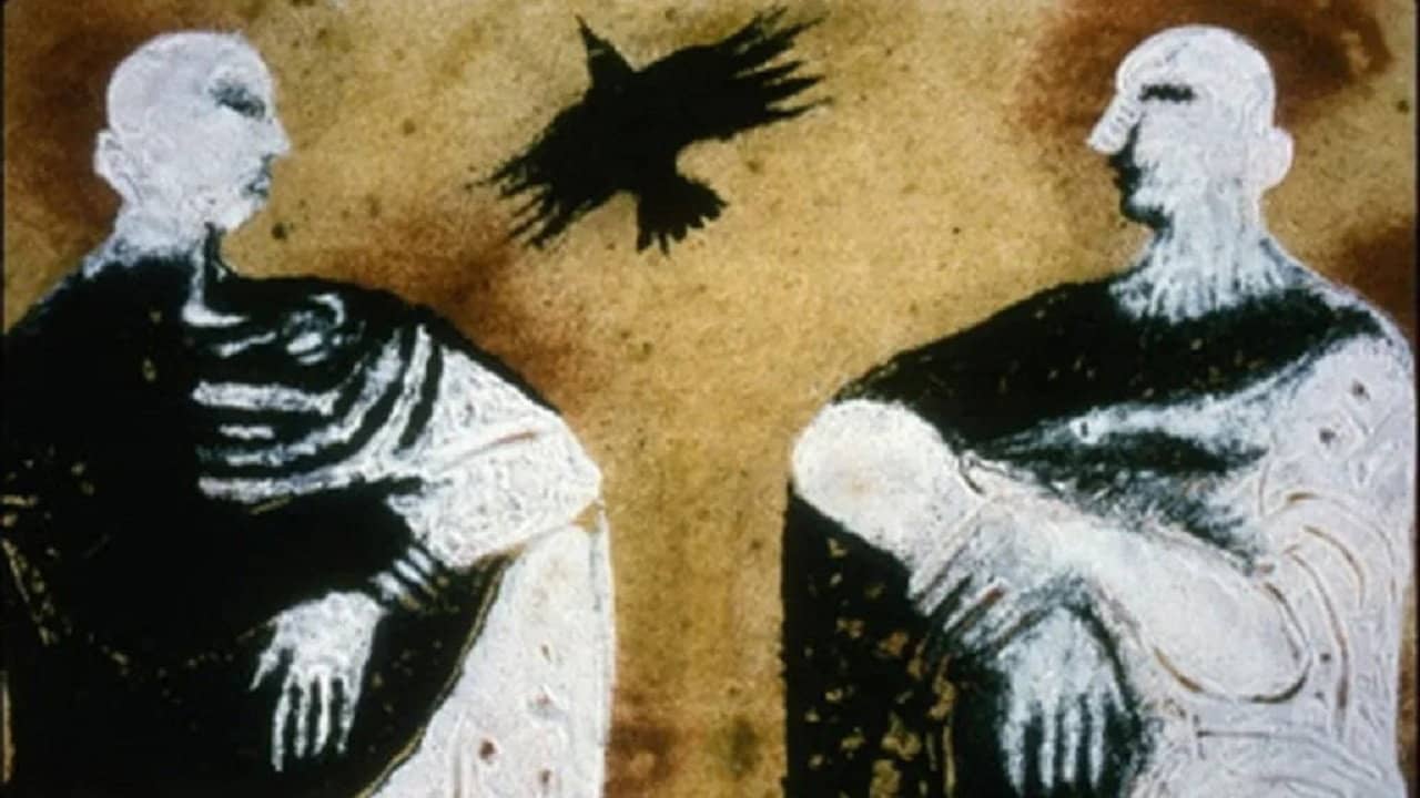 Les oiseaux blancs, les oiseaux noirs backdrop