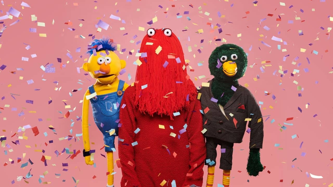 Don't Hug Me I'm Scared backdrop