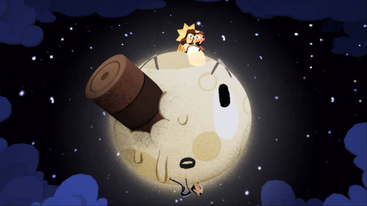 Back to the Moon backdrop