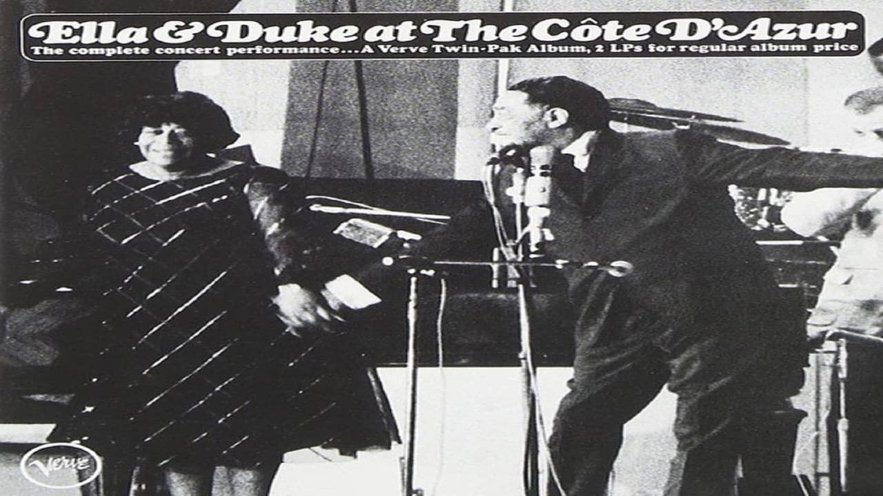 Duke Ellington at the Côte d'Azur with Ella Fitzgerald and Joan Miro backdrop