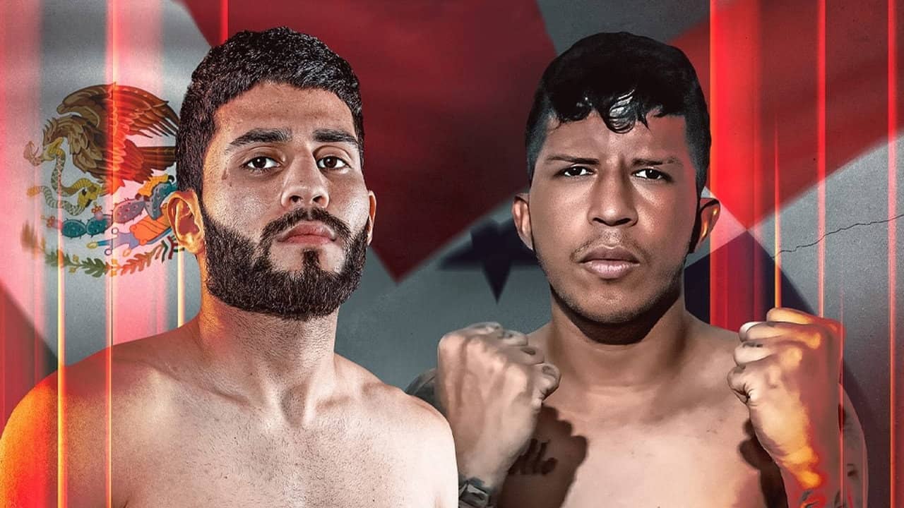 Juan Huertas vs. Miguel Madueno backdrop