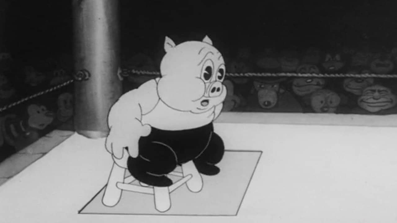 Porky the Wrestler backdrop