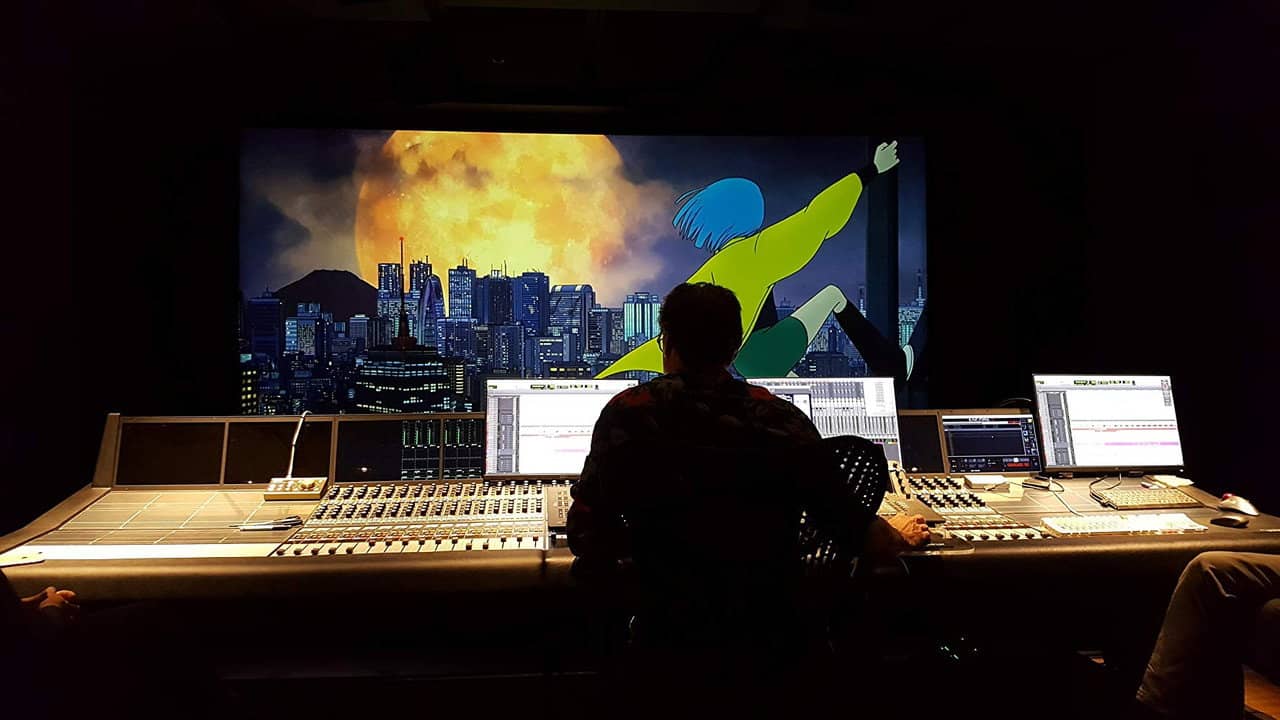 Electric Girl backdrop