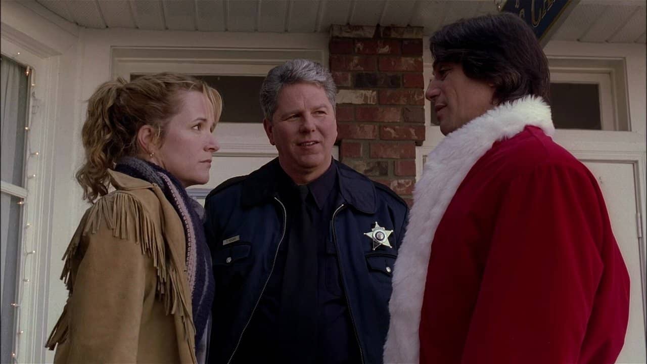 Stealing Christmas backdrop