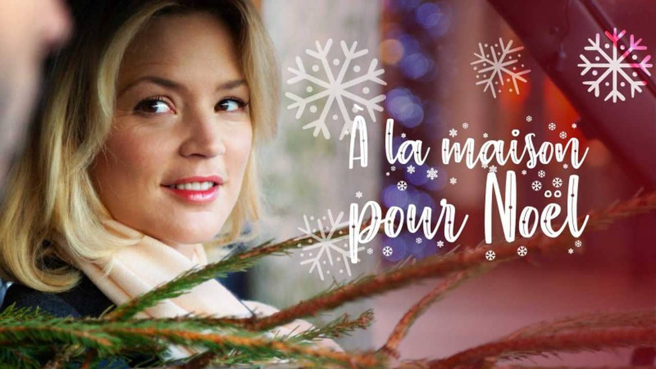 À la maison pour Noël backdrop