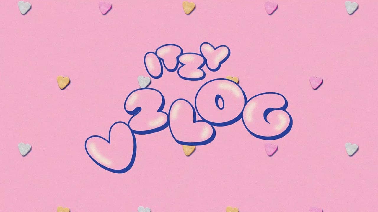 ITZY VLOG backdrop