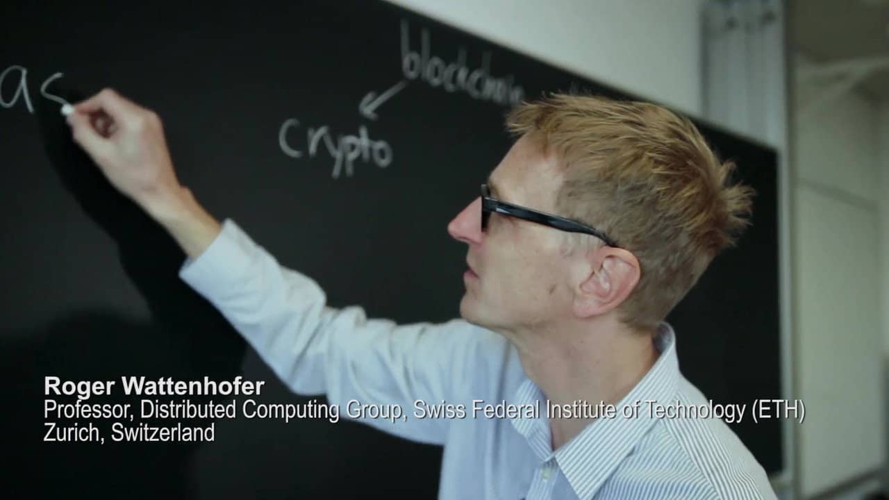 The Blockchain and Us backdrop