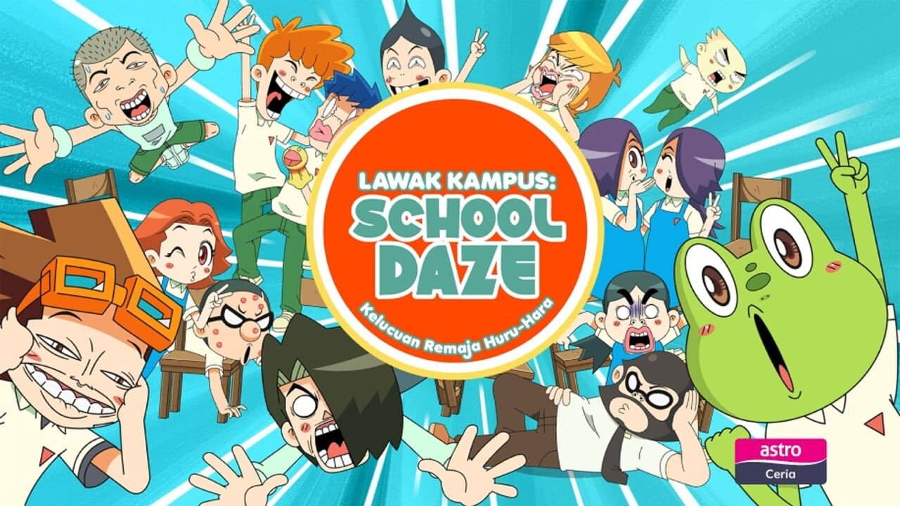 Lawak Kampus School Daze backdrop